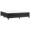 3120712 vidaXL Spring Bed Base Black 180x200 Cm Faux Leather