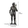 Knight Statue Creative Vintage Art Crafts Decorative Figurine Tabletop Ornament for Desk Shelf Living Room Entrance Home Decor