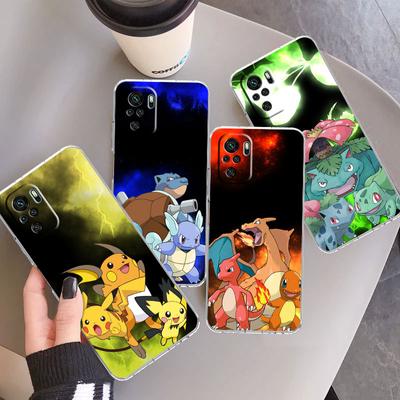 Funda Transparente Para Xiaomi Redmi Note 11 Pro 10 9 9S 8 8T 7 9A 9C 9T 10 10C K40 Funda de Teléfono Suave Transparente Pokemon Lindo Pikachu