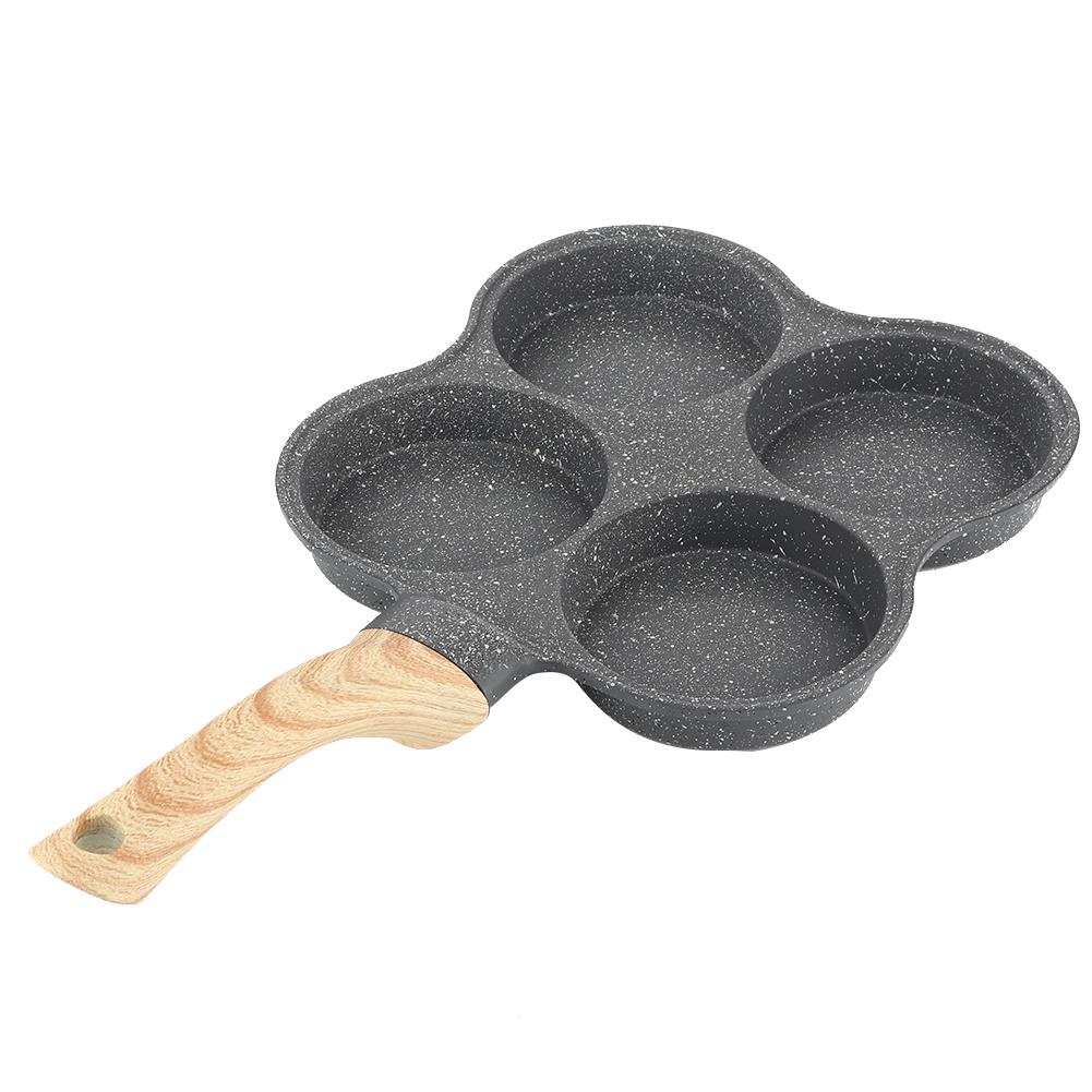 4 Hole Omelet Pan Non Stick Frying Pans Breakfast Pancake Maker for Induction Cooker Gas Stove