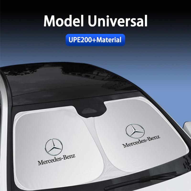 HXGR9 Thicken UV Resistance Car Sun Visor Sunshade Front Glass Sunscreen For Mercedes Benz W203 W204 W205 W176 W16 W177 W247 Accessory