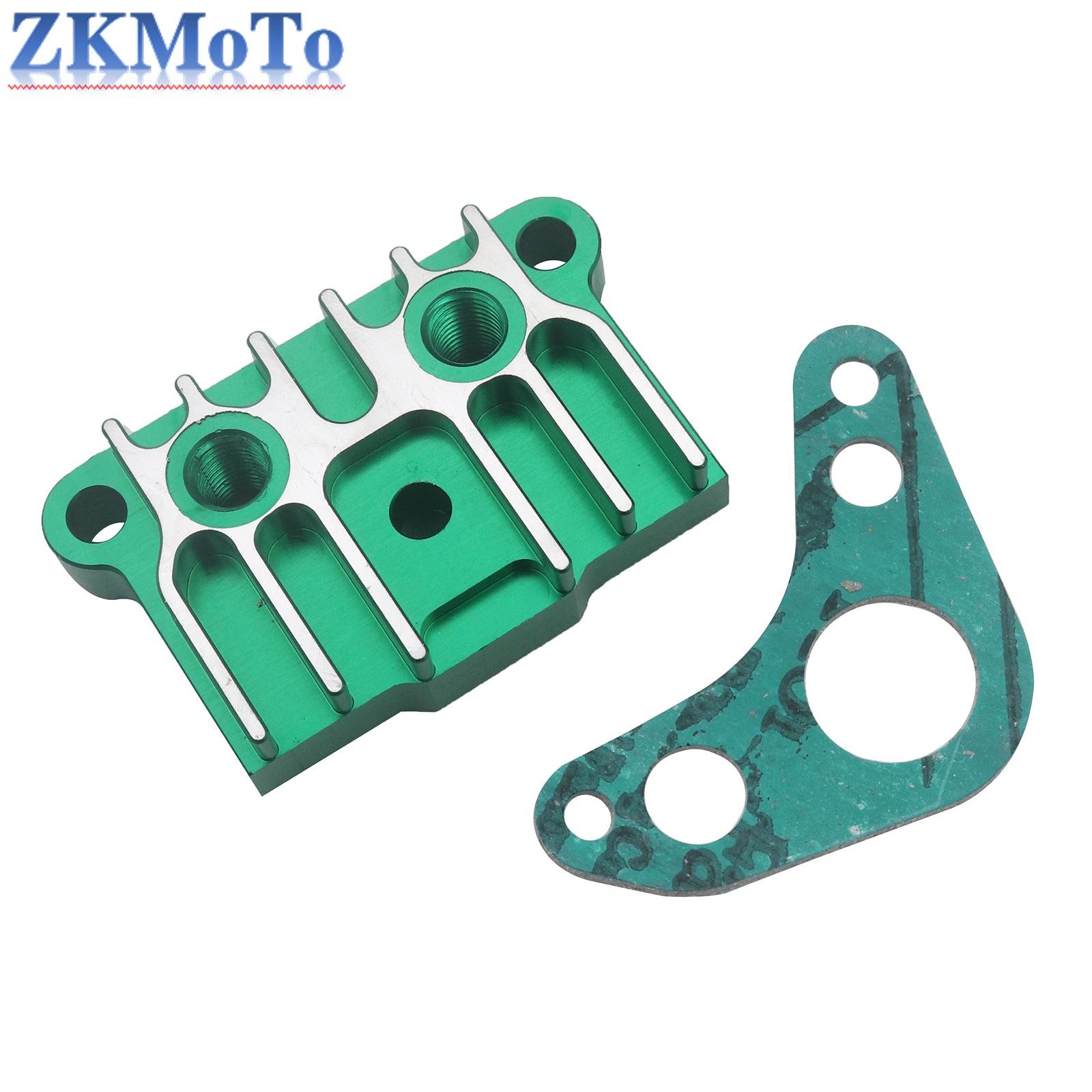

Pit Dirt Bike Oil Cooler Cylinder Cover CNC Horizontal Engine Adapter For 125 140cc Monkey ATV Off-Road Motorcycle Spare Parts зелений