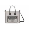 Canvas Mini Tote Bag With Leather Trim For Women Daily Use