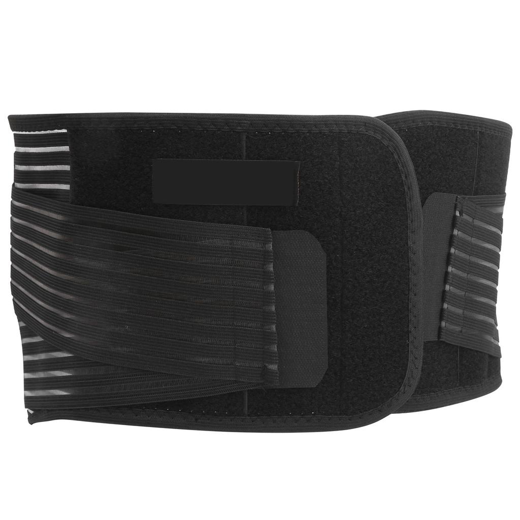 Breathable Waist Protection Compression Steel Plate Back Support Belt Lumbar Fixed BeltL Black