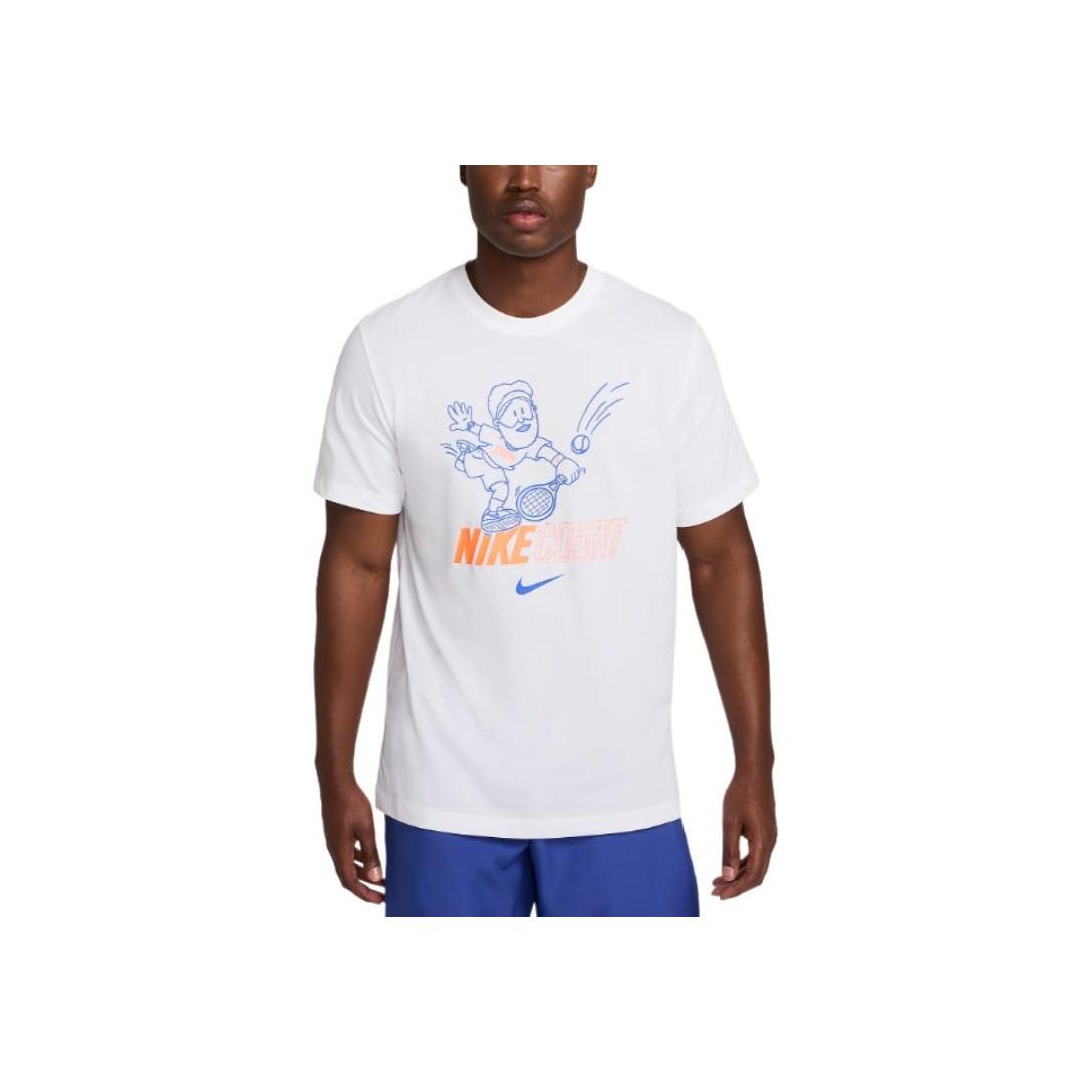 

Nike Court Dri-Fit Fw24 Футболка с коротким рукавом и круглым вырезом, удобная, для тенниса, мужская, топы, белая, HF6219-100 XL