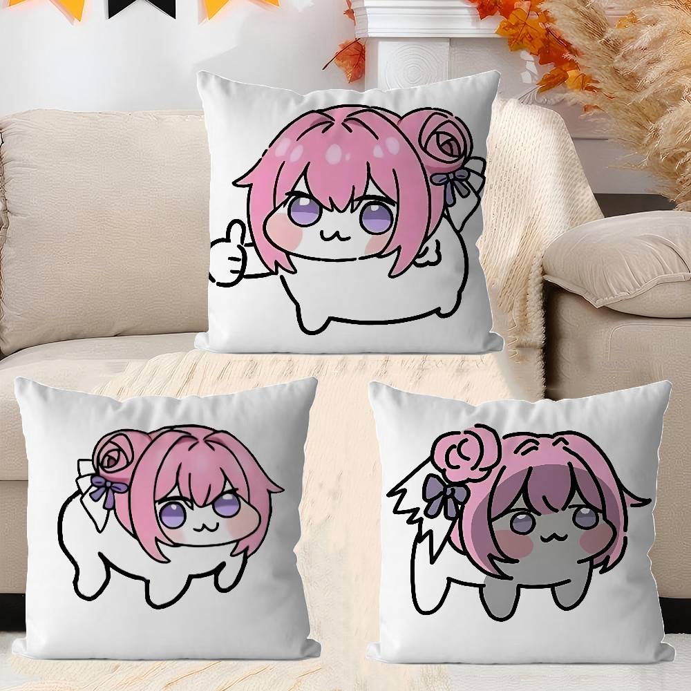 Anime Doro Pillowcase Toon Gift Cushion Cover Bedroom Home Sofa Chair Seat Decor Pillow Case