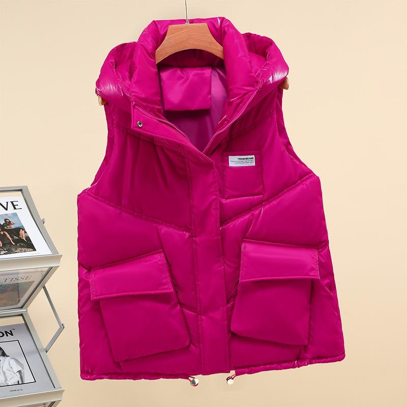 Down Cotton-padded Vest Women's Boutique Autumn and Winter New Vest Short Vest Versatile Jacket