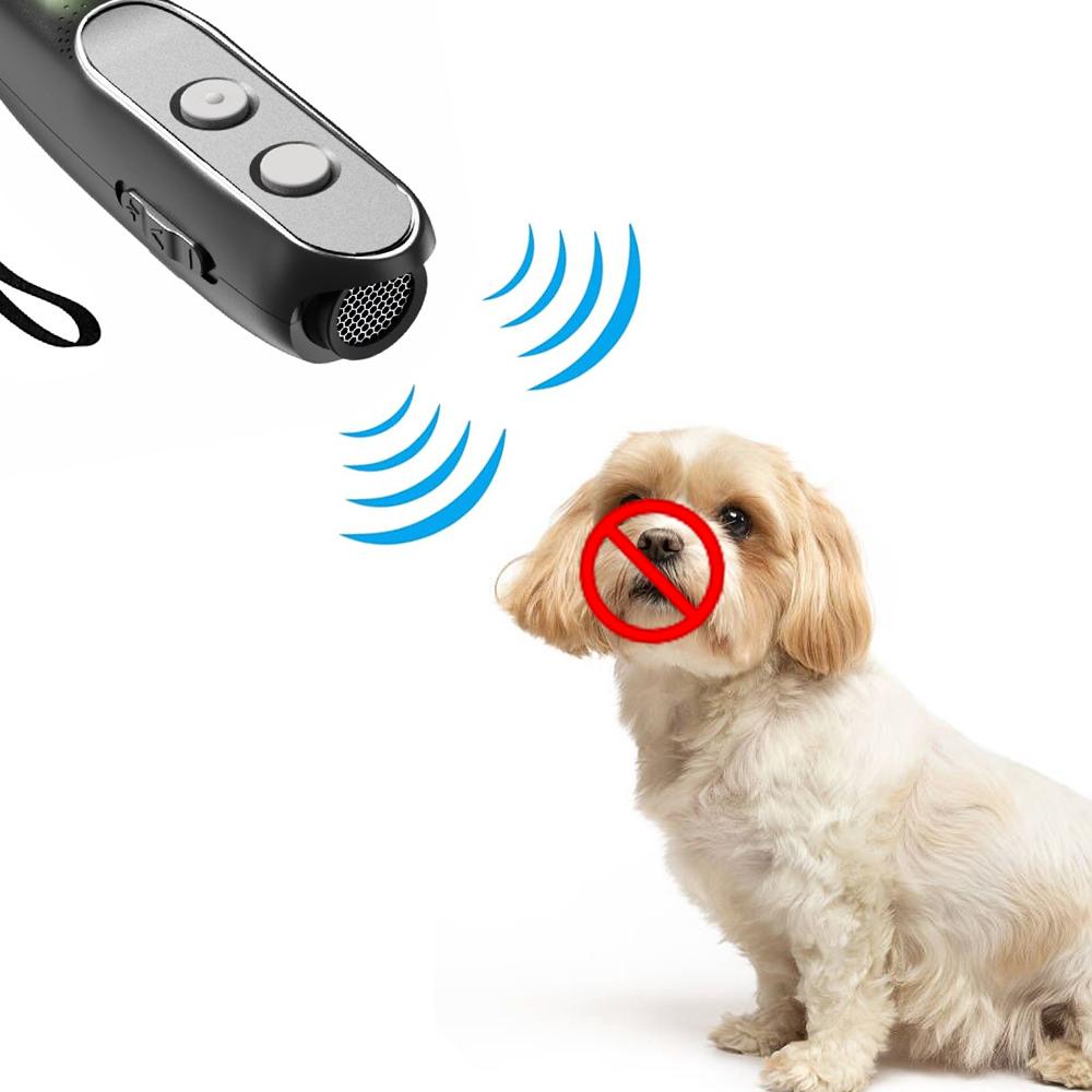 Ultrasonic Dog Repeller Dog Bark Deterrent Devices Rechargeable Portable Multifunctional Anti-Noise