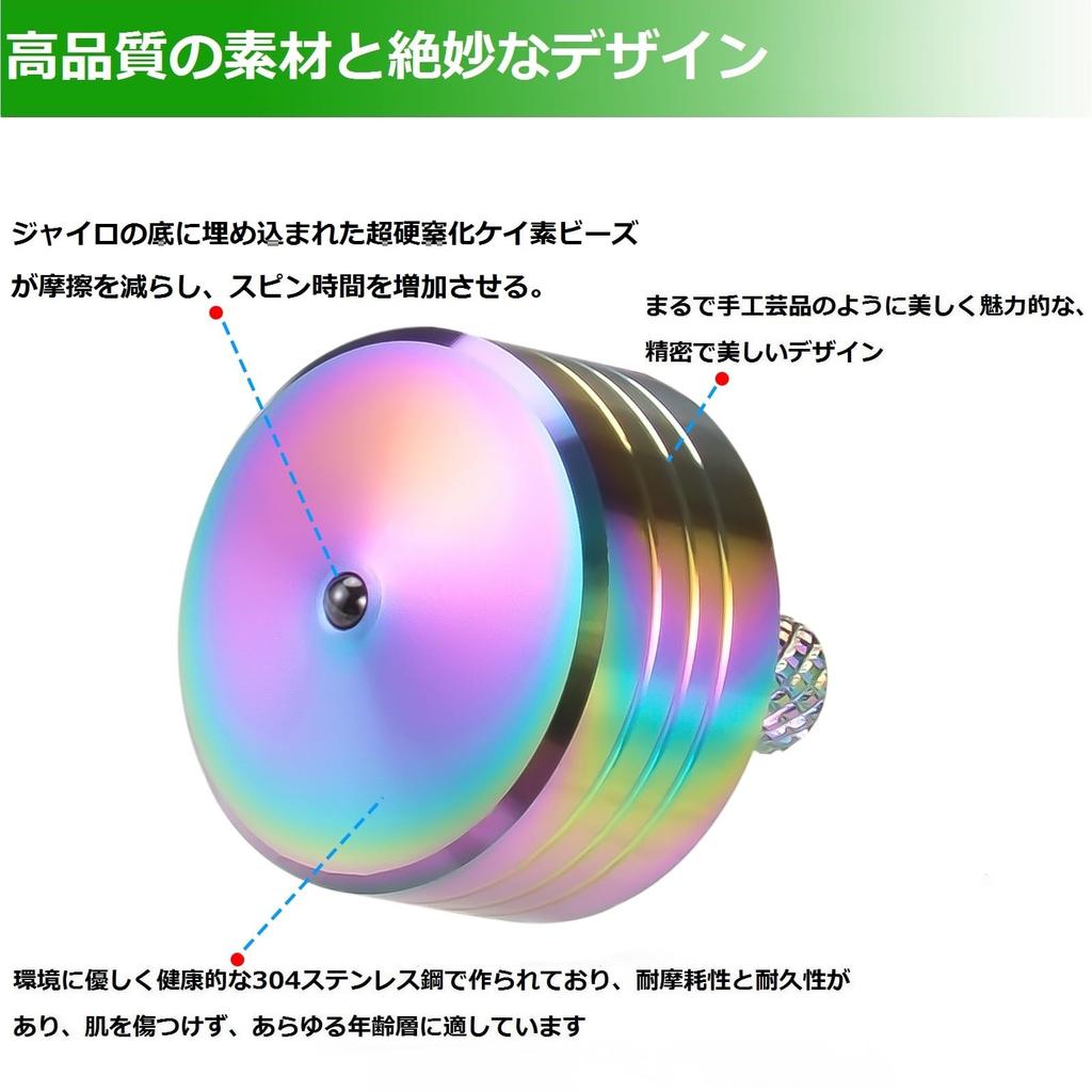 Loqatidis Metal Spinning Small Mini Desktop Spinner Kill Time Relief Stress Anxiety ADHD Focus Machined from Solid Stainless Time Top, Gyroscope, Toy,