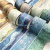 R6FF Vintage Craft Tape for Craft 30mm Oil Painting Decorative Tape for Scrapbooking