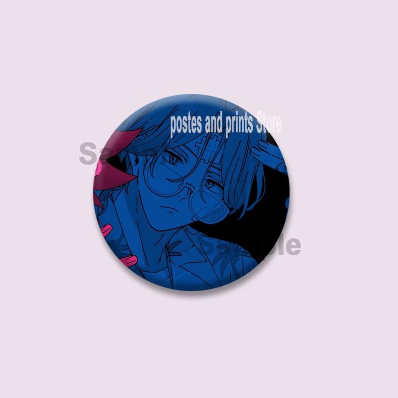 Cartoon Langa Hasegawa Reki Kyan Cosplay Badges Cute Anime SK8 Button Brooches On Backpack Manga Lapel Pins Jewelry Accesorios