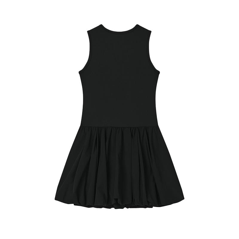 New FILA ORIGINALE Sleeveless Dress Women's Jet Black F11W529315F-BK