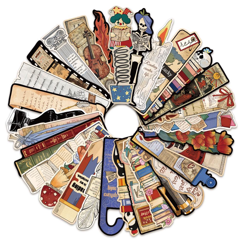 Creative Retro Anime-Themed Bookmarks for Students