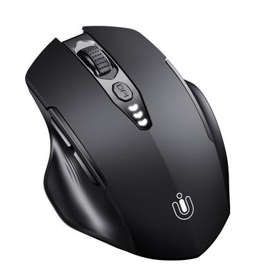 Upgraded Bluetooth Wireless 3 Connection Modes Rechargeable Ergonomic Wireless Mouse with Visual Battery Level DPI Ideal for Office and Study Mouse,