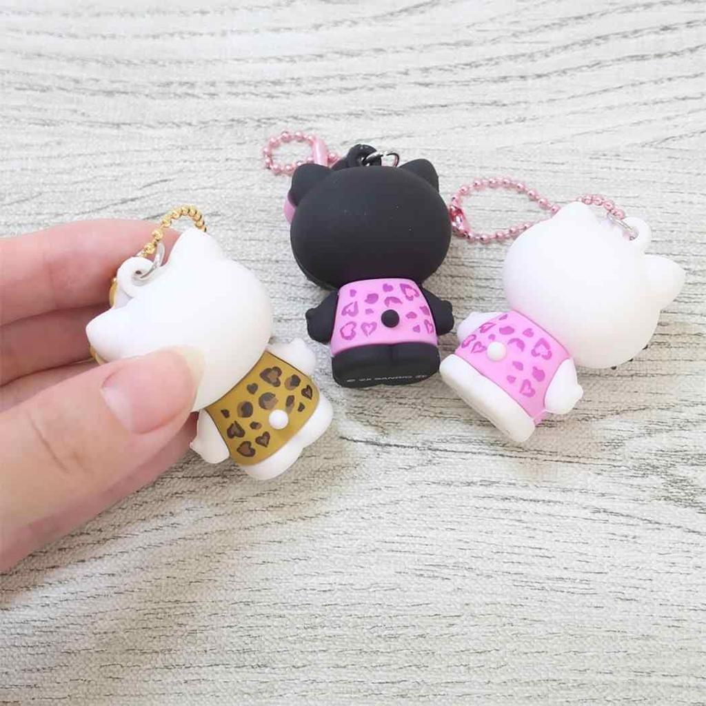 K Company Hello Kitty (Leopard Print Series) PVC Mascot, Brown, KTH-PM-BR