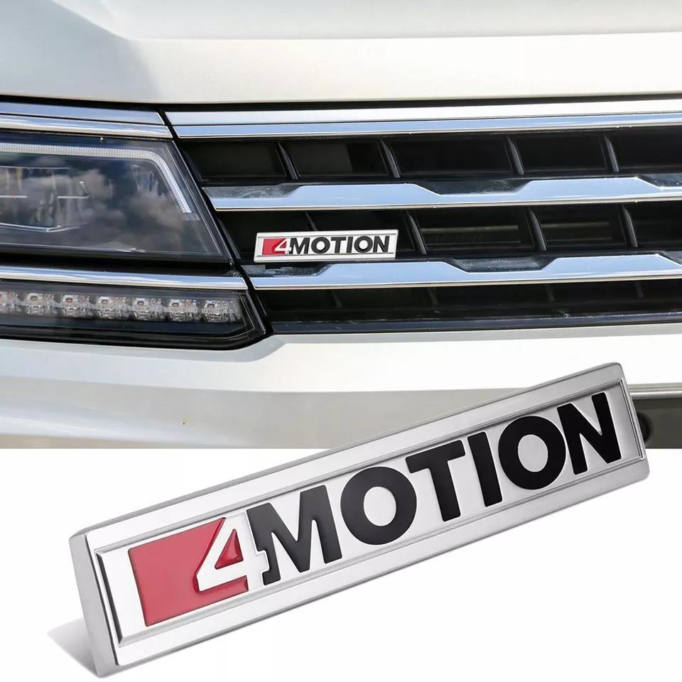 Car Grill 4MOTION Logo Badge For Volks-wagen Golf Passat Polo Tiguan Bora Magotan Atlas Trunk Nameplate Sticker Access