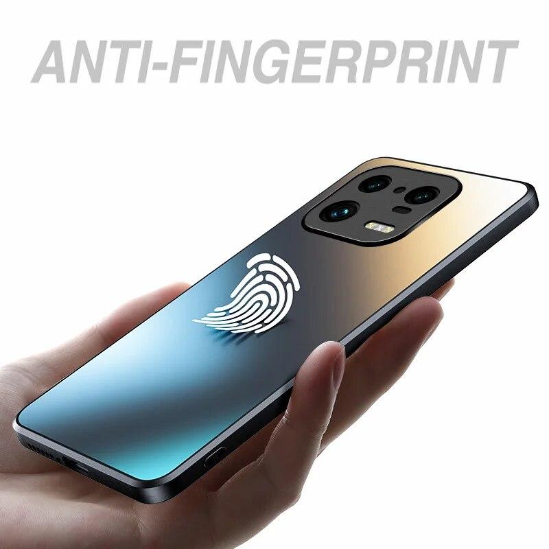 AG Silicon Matte Glass Case for Xiaomi Mi 14 13 13T 12 12x 12T 11 Ultra 10 Poco F3 F4 F5 Pro Frosted Camera Lens Shockproof Protective Case