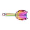 Ice Scoop Stainless Steel Ice Scraper Shovel Flour Scoop Kitchen Gadgets AccessoriesColorful 8in
