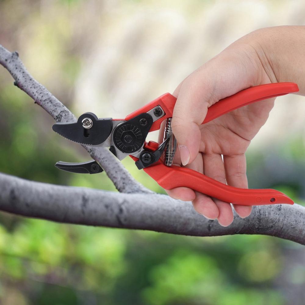 Red Pruning Shears Manganese Steel Bonsai Pruner Professional Hand Pruning Tool