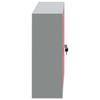 Tool Cabinet with Shelf Red and Grey 100 x 20 x 55 cm