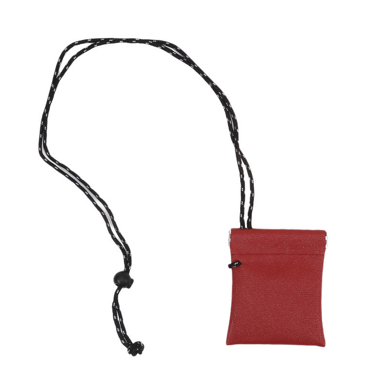 1PC Mini Neck Hanging Coin Purse PU Leather Earphone Storage Bag Mini Wallet Anti-theft Small Key Bag for Men And Women