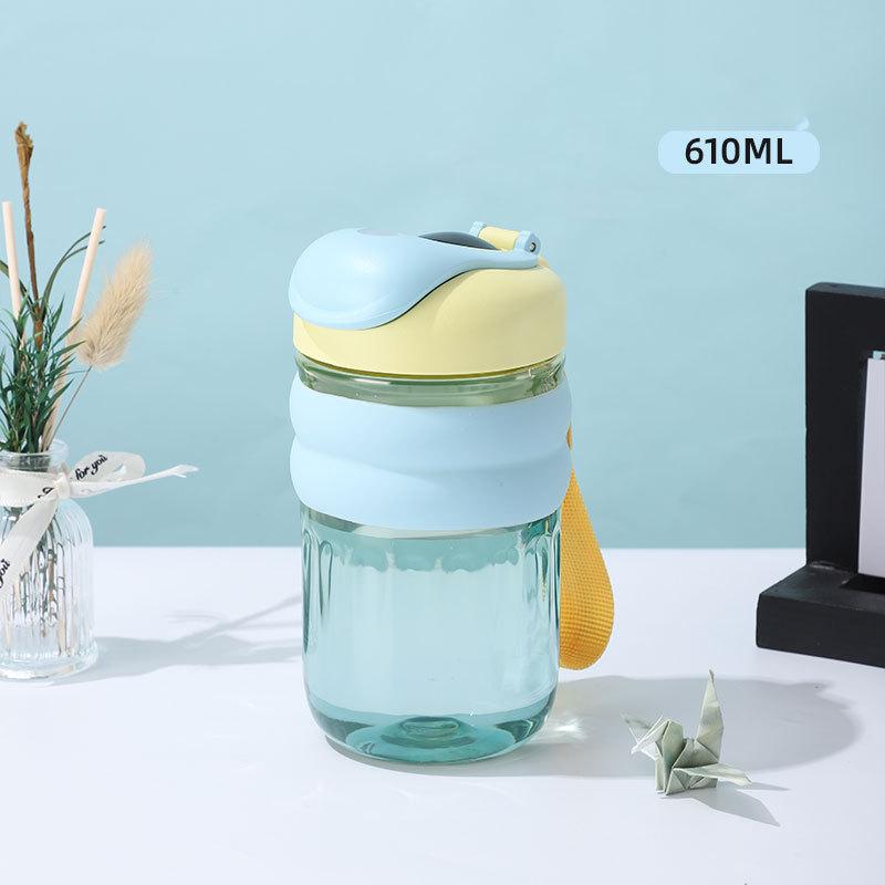 Large Capacity Plastic Cup, Student Portable Outdoor Hand Guard, High Temperature Resistant Direct Drinking Water Cup