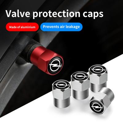4Pcs Car Logo Wheel Tire Valve Stem Caps Cover For Corsa Astra Insignia Vectra Zafira Meriva Mokka Grandland Vivaro Antara