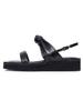 Blanc Toe Platform Sandals B22S52-Black