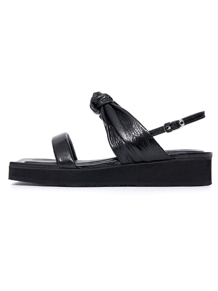 Blanc Toe Platform Sandals B22S52-Black
