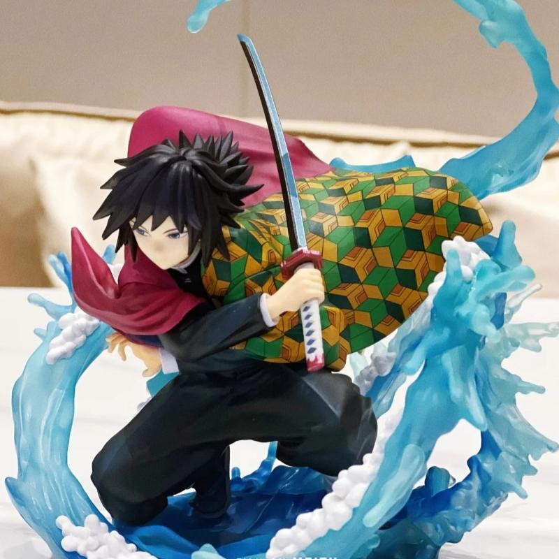 Giyuu Tomioka Anime Action Figure 17cm PVC Collection Model Toy Desktop Ornament Gift for Birthday