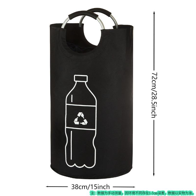 

Stacked Recycling Box American Plastic Bottle Storage Basket Frame Kitchen Home Recycling Bag Storage Bucket чёрный