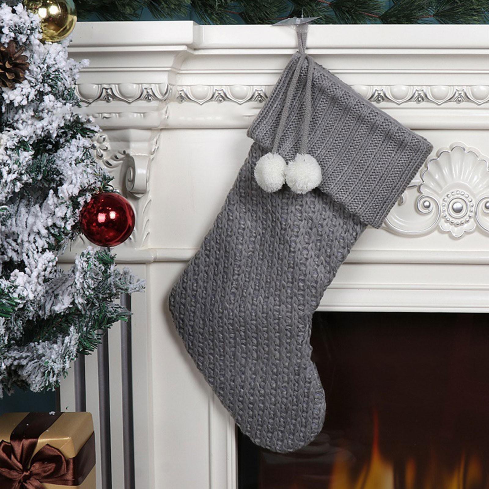 

Вышитые рождественские чулки в виде снеговика, новогодняя елка, украшение для камина, подарочные носки своими руками One Size