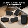 CGRE6 Car Silicone Seat Belt Buckle Anti-scratch Protector Cover Decorative Accessories For Benz AMG VIANO GLB GLC W108 W124 W126 W169