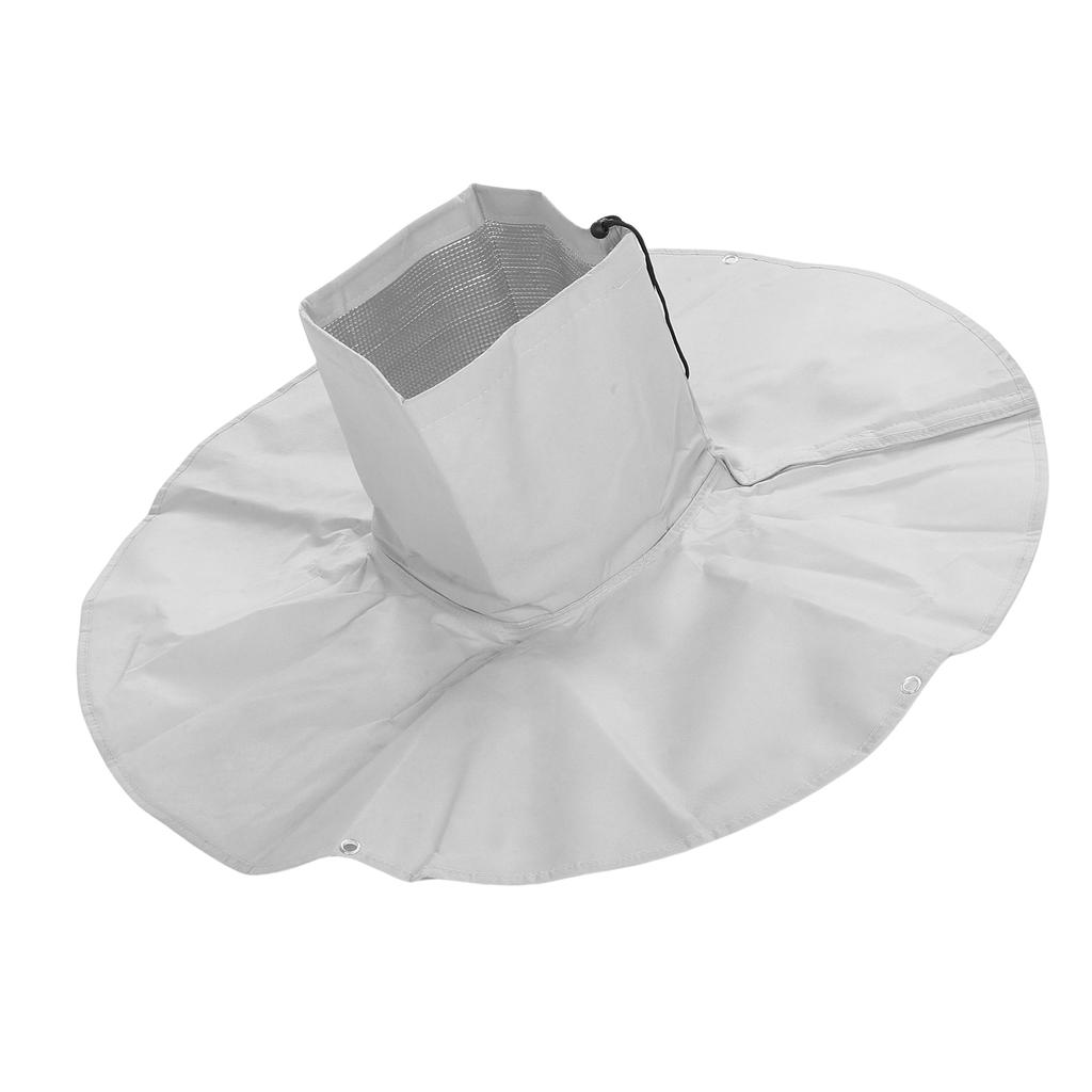 Palm Tree Root Protector Nonwoven Fabric Tree Root Freeze Protector with Drawstring Ground Nails for Winter Outdoor