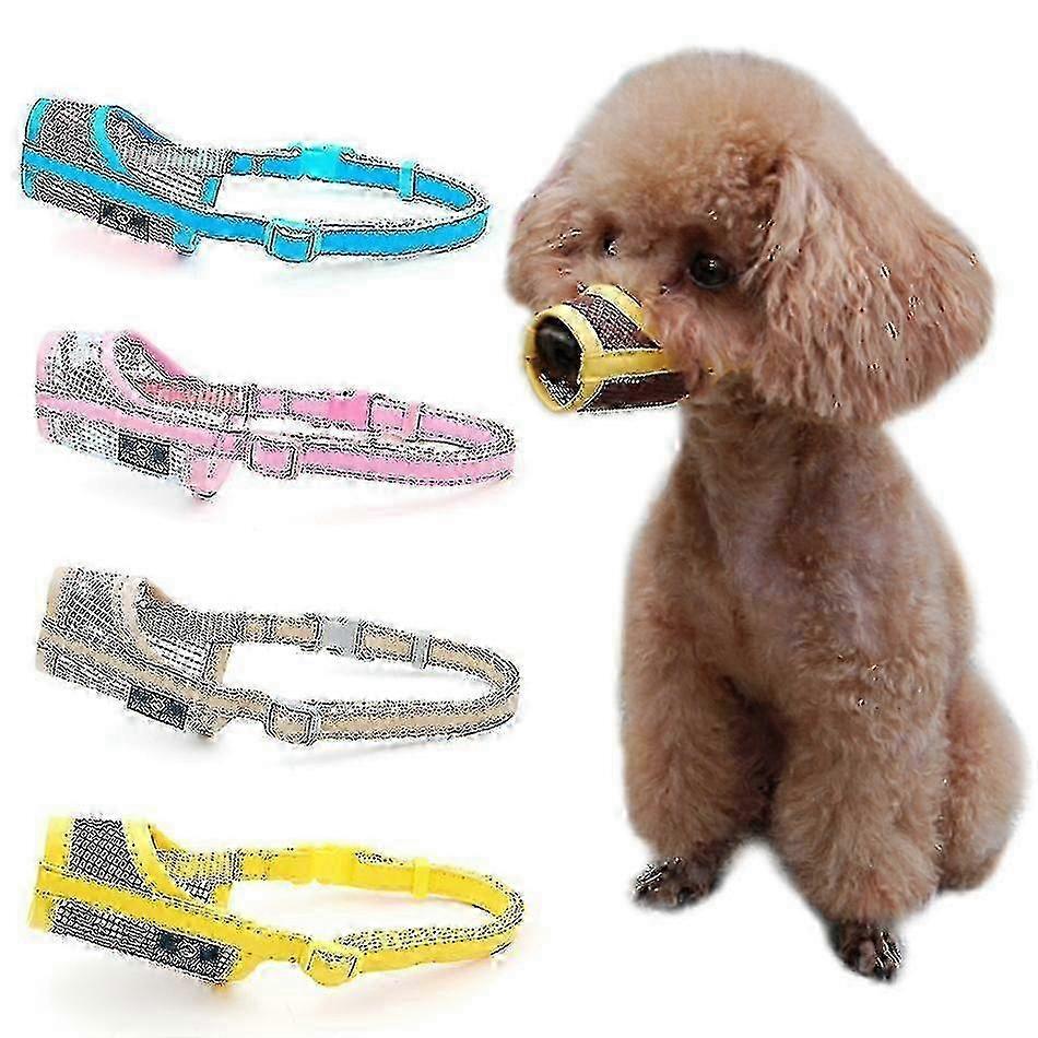 2025 Adjable Nylon Mesh Muzzle For S Medium Lar Dogs Biting Chewing And Lic-ribn XL Pink Dog Muzzle