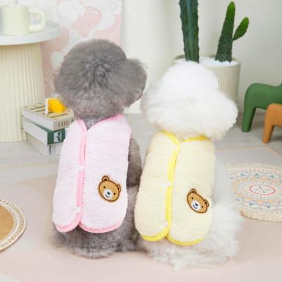 Cool Bear Peluş Tank Top Ve Pet Sıcak Kazak Sevimli Moda Cool Bear Köpek Giysileri