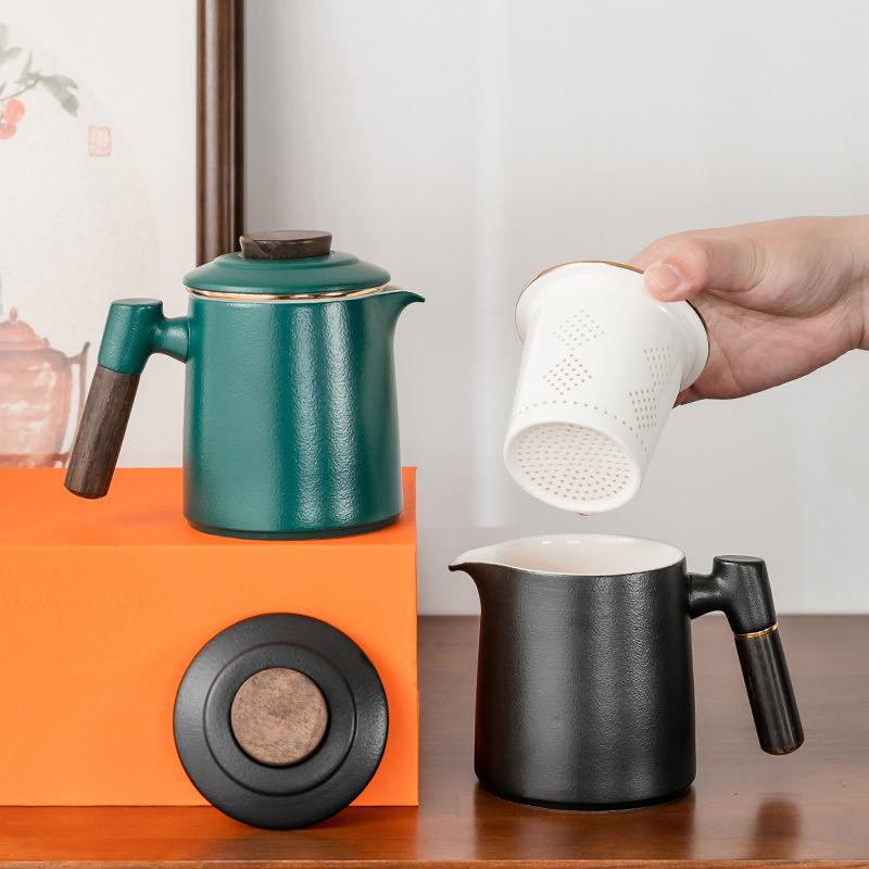 Outdoor portable travel tea set storage bag Kung Fu tea set simple teapot tea cup gift box