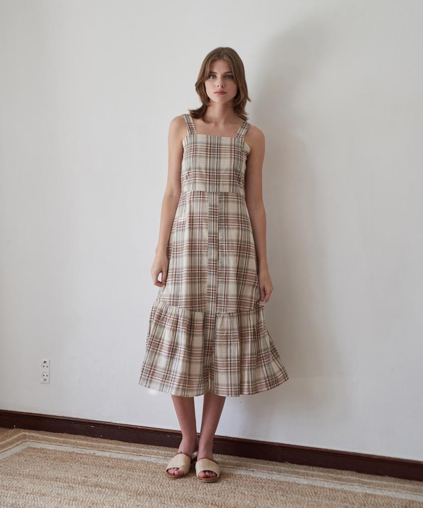 Maneseu Fresh Roll Frill Dress (3 Colors)