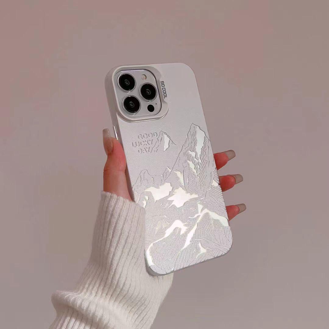 

Золотой солнечный свет Пользовательский чехол для телефона для Apple 12/13/14/15/16 Pro/Pro Max - Трендовый и креативный дизайн iPhone 15 Pro Max