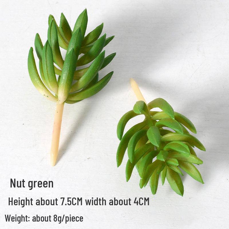 Mini Flocking Artificial Succulent Bonsai for DIY Wall Decor