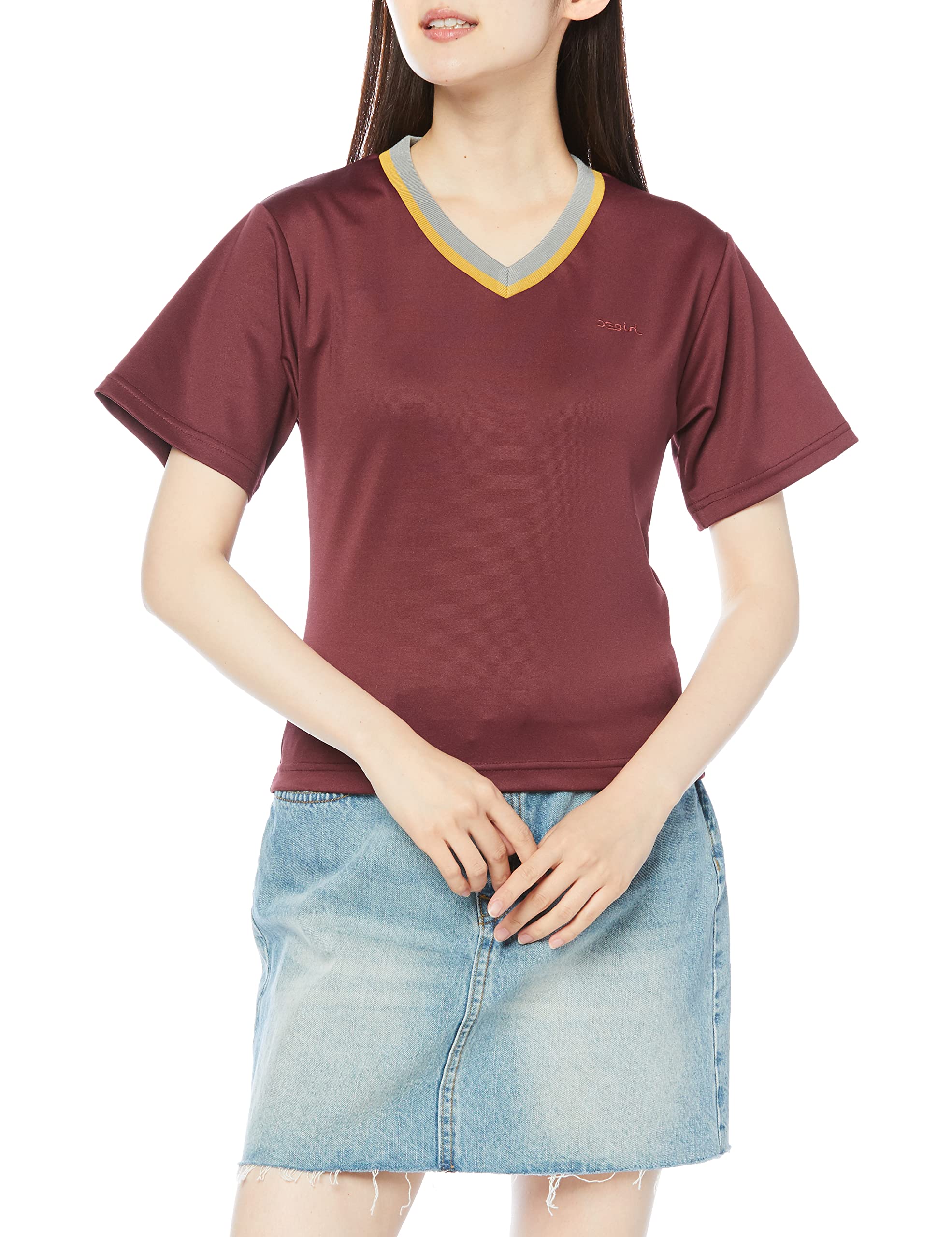 

Contrast Color Short Sleeve Tee CONTRAST COLLAR TEE X-girl S/S