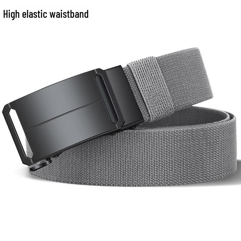 Men's Adjustable Elastic Tactical Nylon Belt with Automatic Buckle