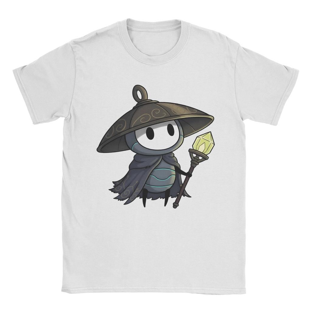 Hollow Knight Silksong Sherma Koszulki Unisex Koszulka Vintage Krótki Rękaw Okrągły Dekolt Koszulki 100% Bawełna Ubrania Plus Size
