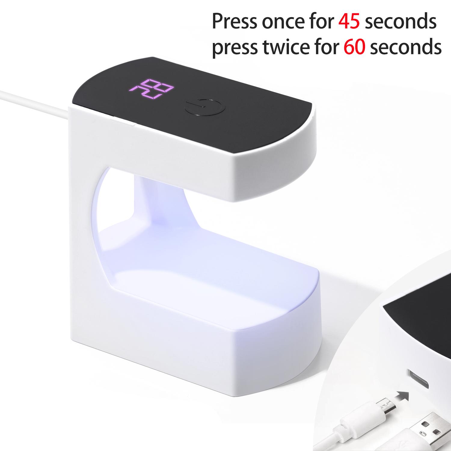 

LULAA Touchscree Charm Интеллектуальная сушилка для ногтей Лампа для сушки гель-лака УФ-лампа Аппарат для фототерапии ногтей Салонное оборудование USB белый