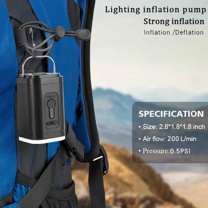 Air Pump Wireless Compressor Outdoor Camping Inflatable Edible Vacuum Storage Bag Backpack Inflatable
