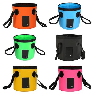 Foldable Bucket Water Container Portable Folding Camp Wash Basin for Outdoor Traveling Hiking 12L