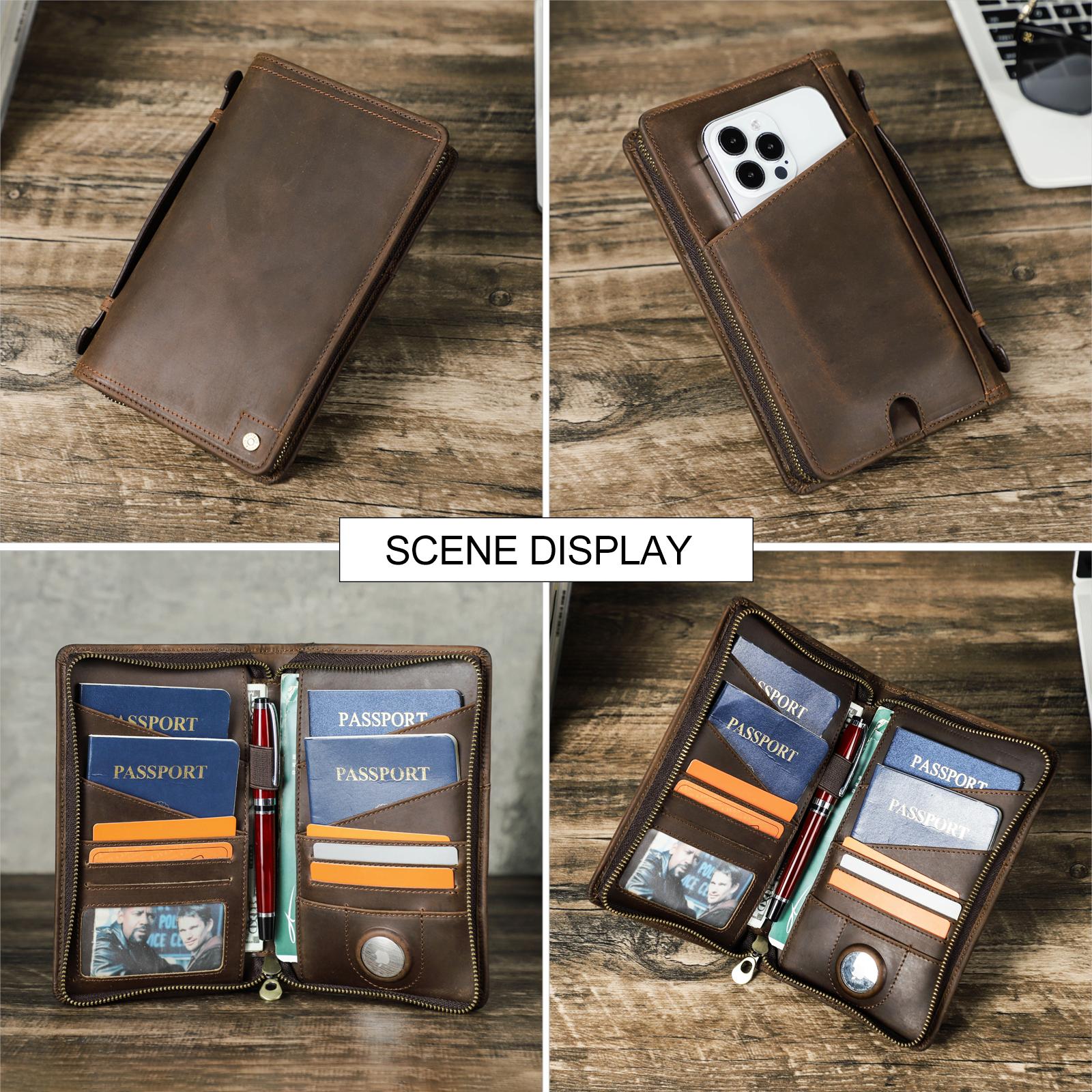 CONTACT S мужские кошельки из натуральной кожи для паспорта — фото 5