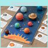 Montessori Childrens Planet Puzzle Wood Learning Toy For Early Education