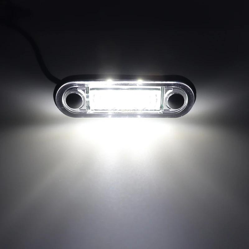 

10x водонепроницаемые светодиодные боковые габаритные фонари 12/24 В, габаритные фонари заднего заднего тормоза, указатели поворота, грузовой автомобиль, прицеп, трактор, фургон, автобус