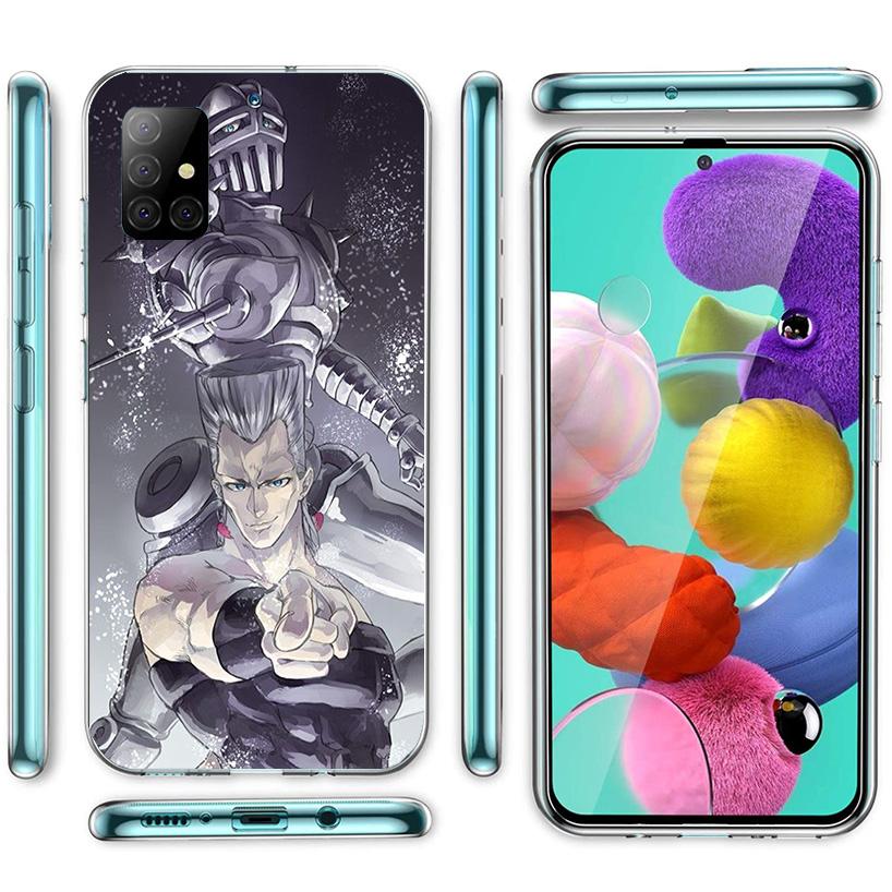 JoJo Bizarre Adventure Cover Phone Case For Samsung Galaxy A12 A22 A32 A52 A72 A02S Phone Case Note 20 Ultra 10 S10 Plus A51 A71